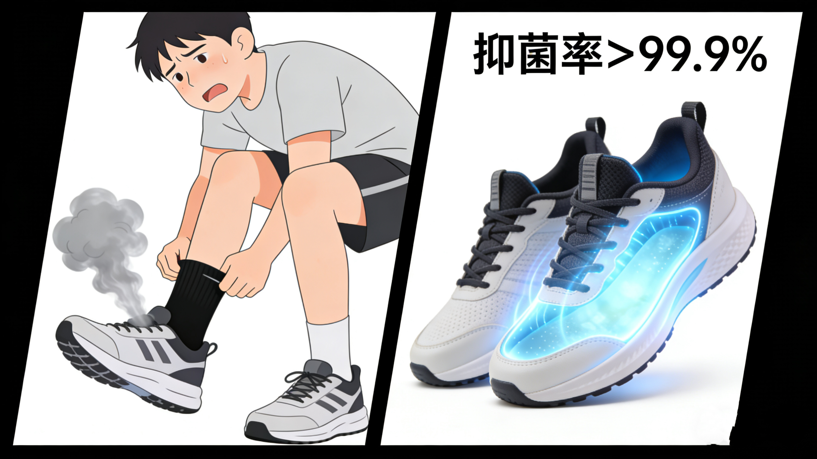 运动党必看！抑菌率＞99.9%，这双鞋让双脚清爽一整天！